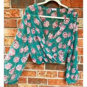 Floral crop top